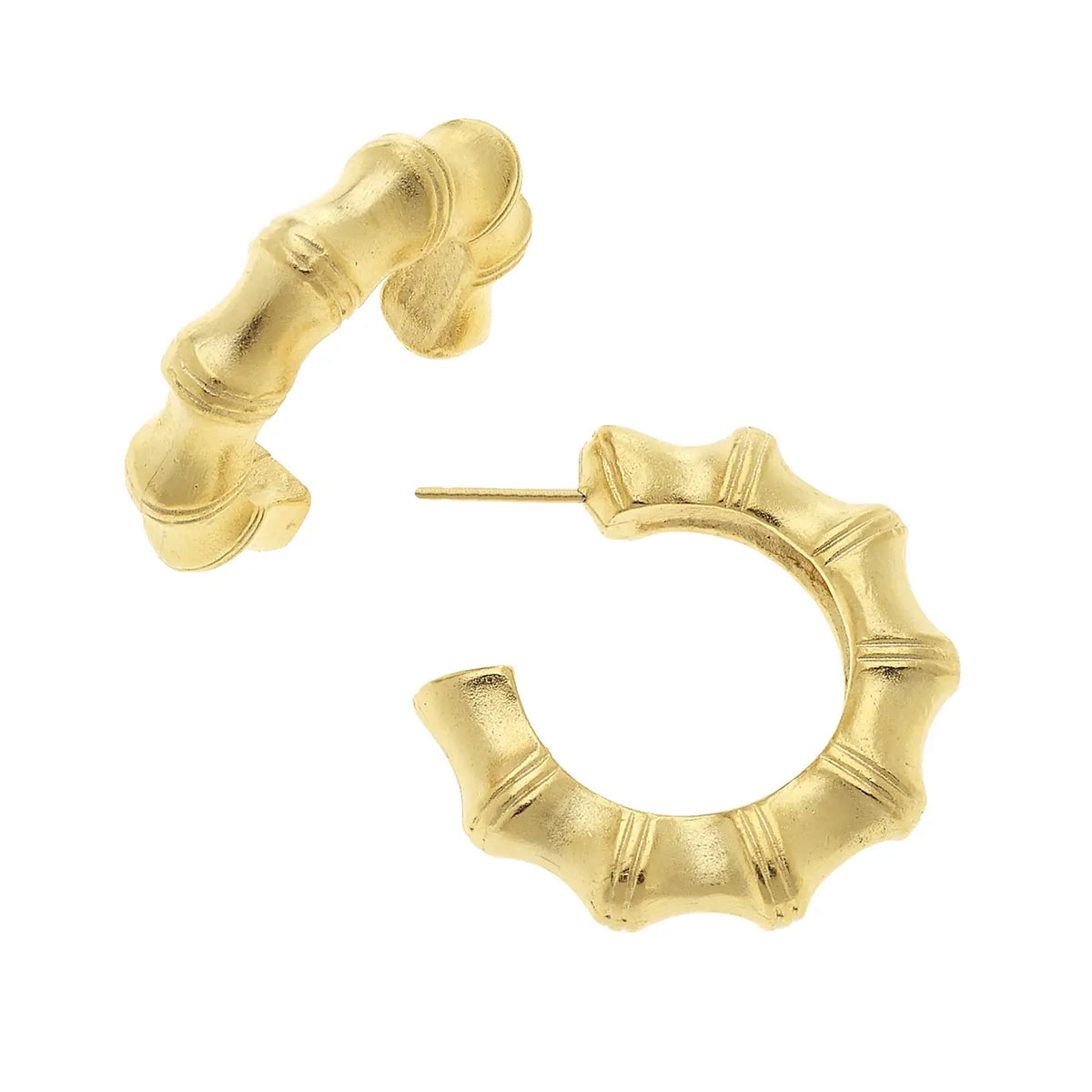 Susan Shaw Small Hammered Hoop Earrings main image 1