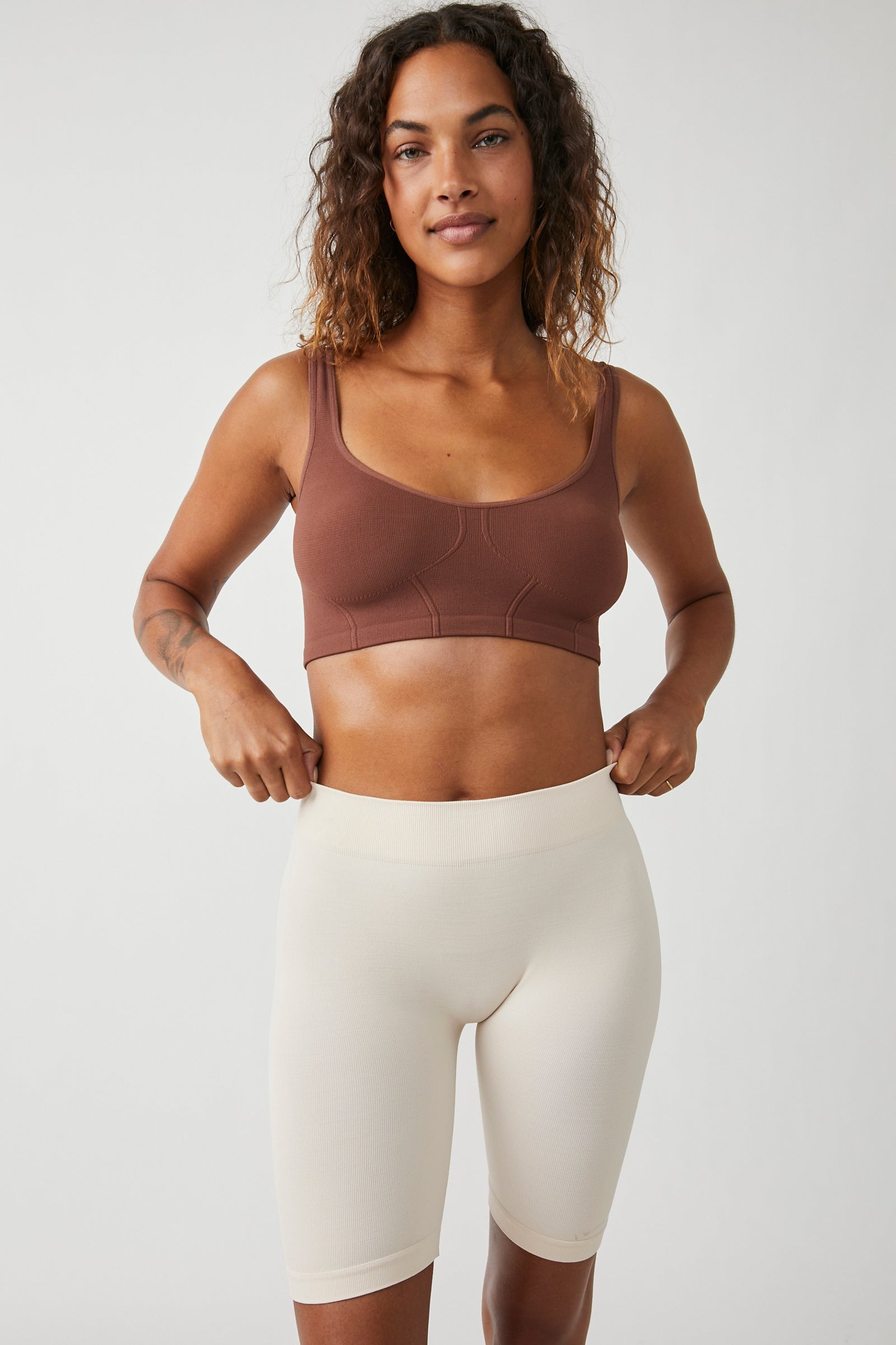 Free People  Wide Eyed Seamless Corset {Chocolate} – Kelly Fields