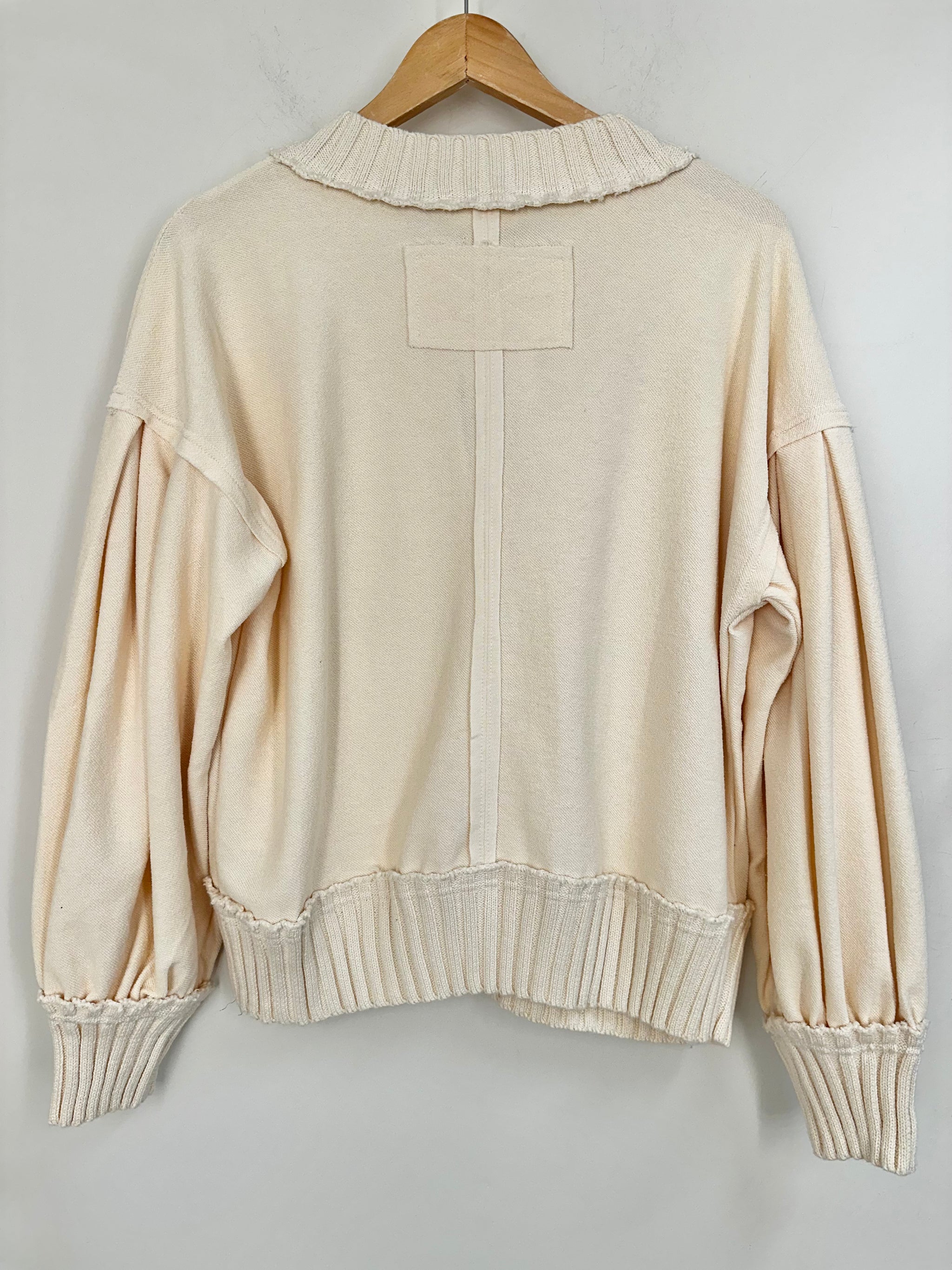 Gold Accented Cable Knit Cardigan {Cream} – Kelly Fields