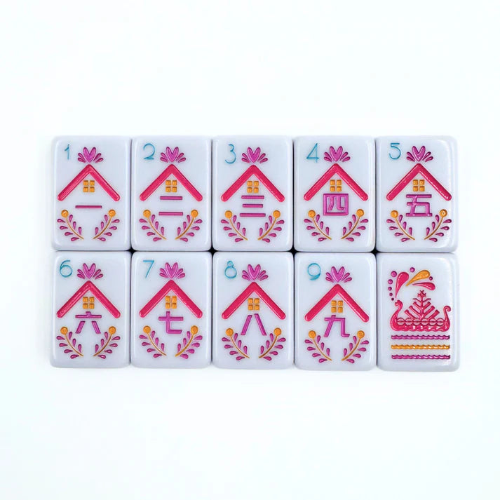 My Fair Mahjong | Scandinavian Folk Art Tile Set – Kelly Fields