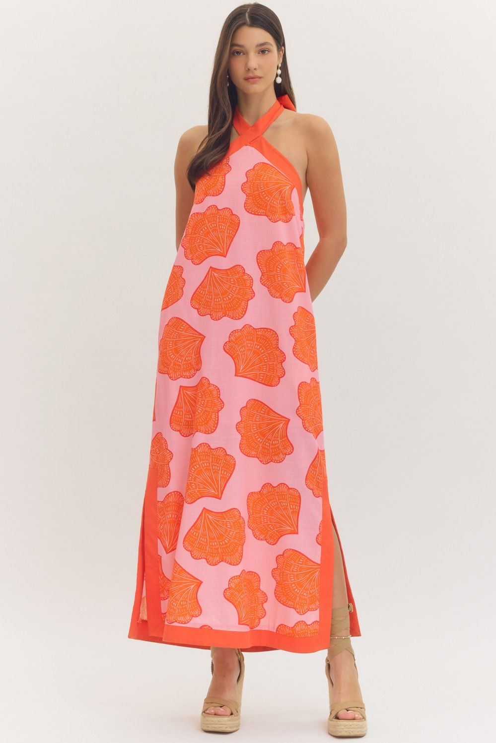 for love and lemons kyra maxi dress Kyra Gauze | Maxi Dress | Coral Pink - Boho Relaxed Fit Cotton