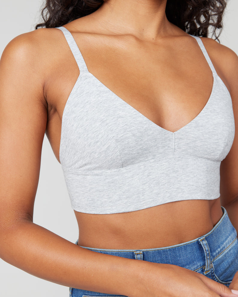 SPANX® Cotton Blend Control Longline Bralette